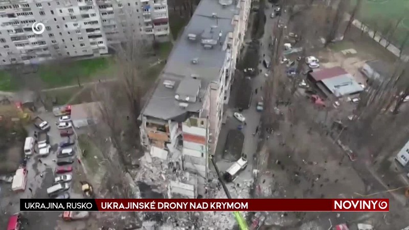 UKRAJINSKÉ DRONY NAD KRYMOM