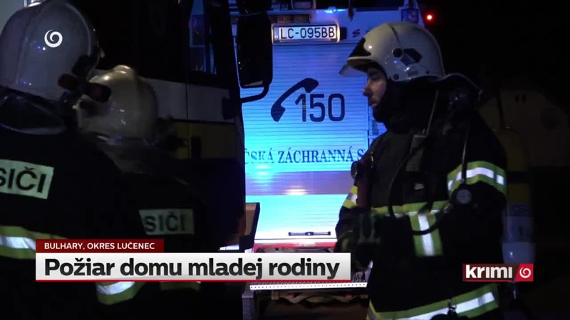 Požiar domu mladej rodiny