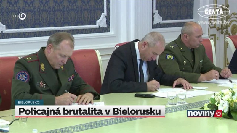 Policajná brutalita v Bielorusku