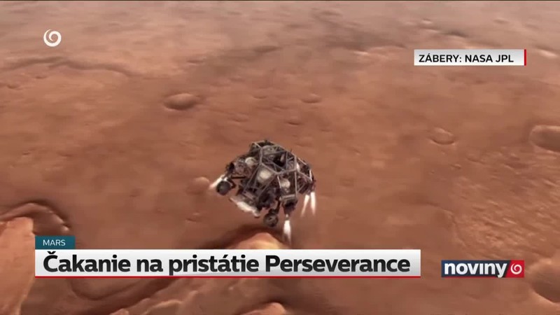 Čakanie na pristátie Perseverance
