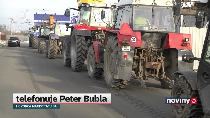 Farmári vyrazili do hlavného mesta