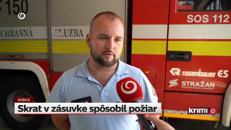 Skrat v zásuvke spôsobil požiar