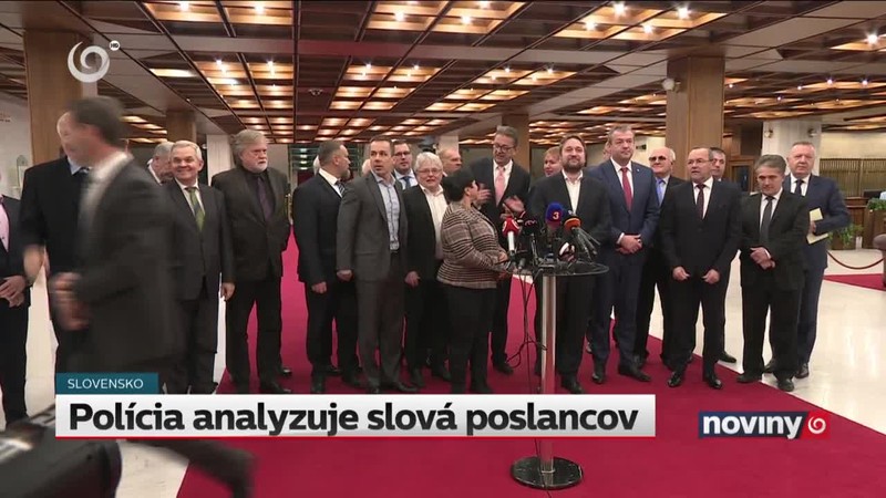 Polícia analyzuje slová poslancov