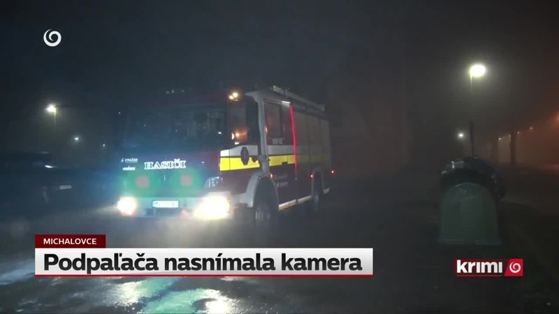 Podpaľača nasnímala kamera