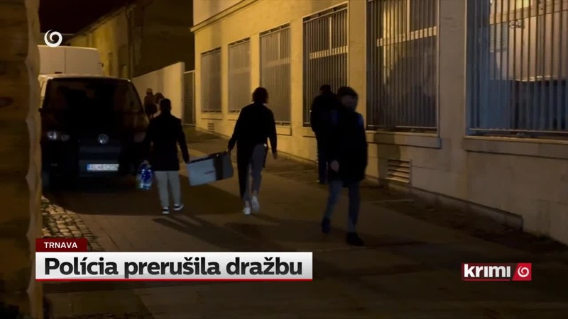 Polícia prerušila dražbu