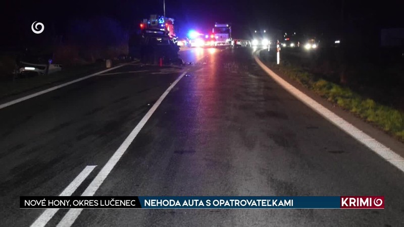 NEHODA AUTA S OPATROVATEĽKAMI