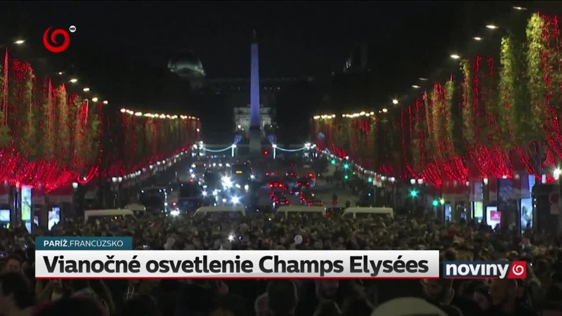 Vianočné osvetlenie Champs Elysées