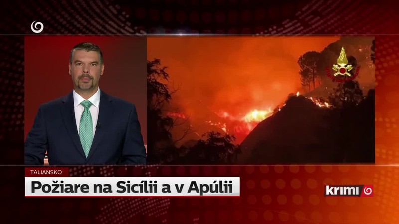 Požiare na Sicílii a v Apúlii