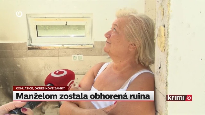 Manželom zostala obhorená ruina
