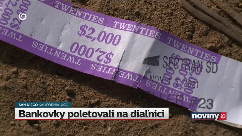 Bankovky poletovali na diaľnici