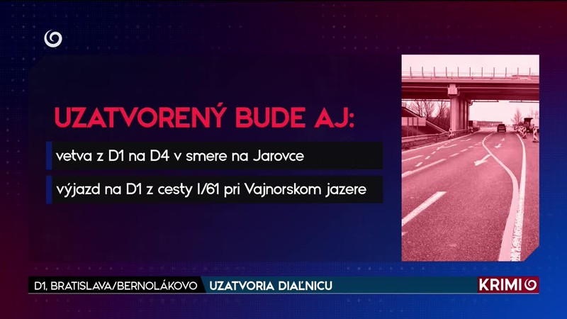 UZATVORIA DIAĽNICU // D1