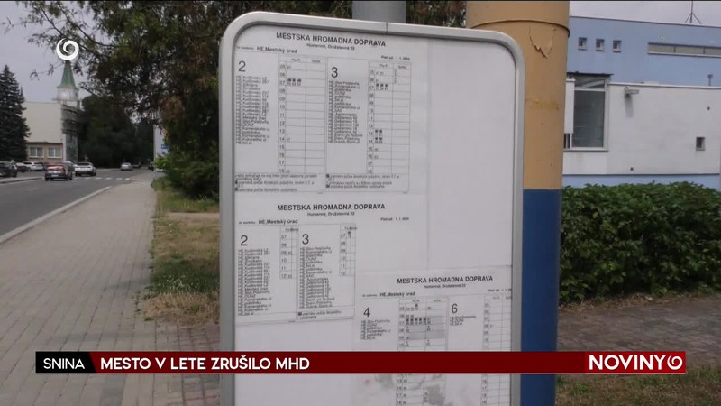 MESTO V LETE ZRUŠILO MHD