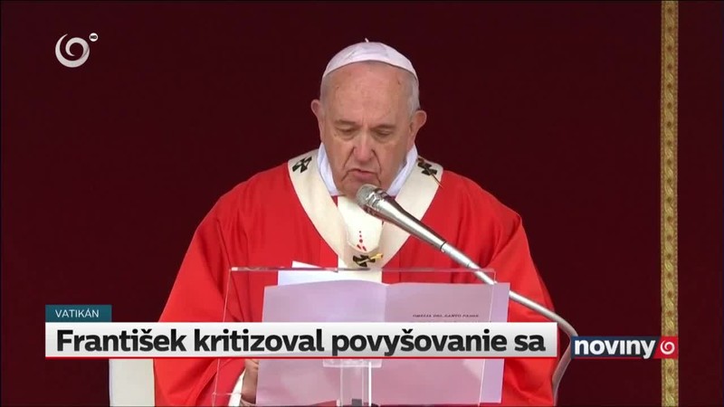 František kritizoval povyšovanie sa