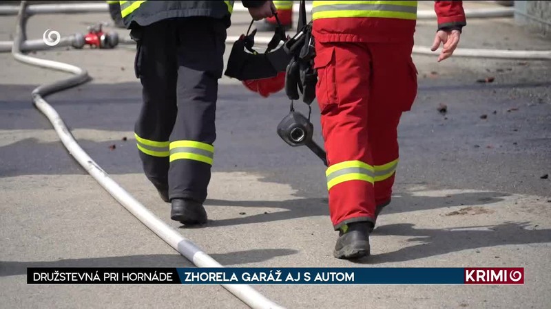 ZHORELA GARÁŽ AJ S AUTOM