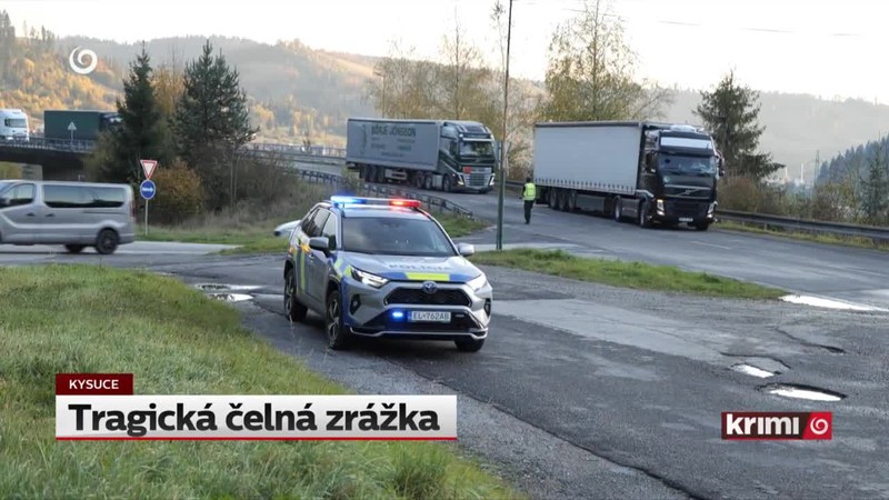 Tragická čelná zrážka
