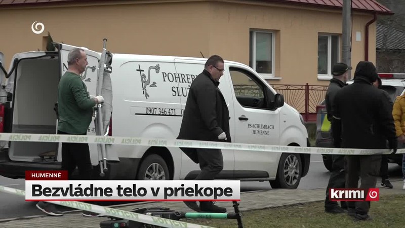 Bezvládne telo v priekope