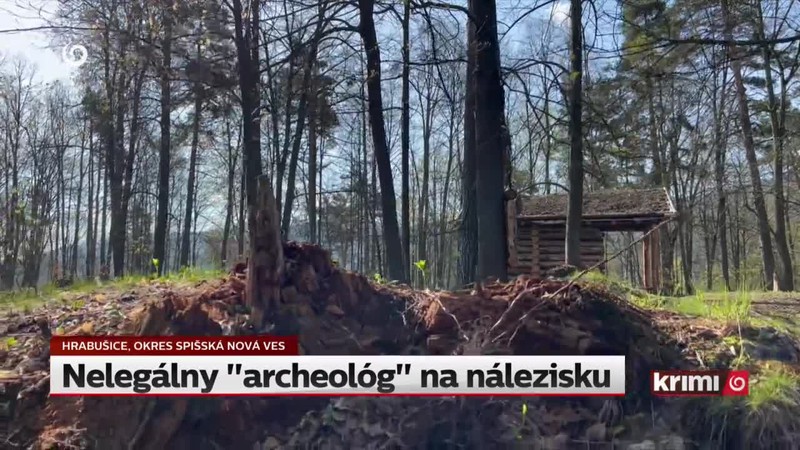 Nelegálny "archeológ" na nálezisku