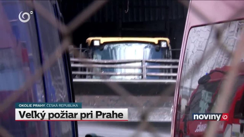 Veľký požiar pri Prahe