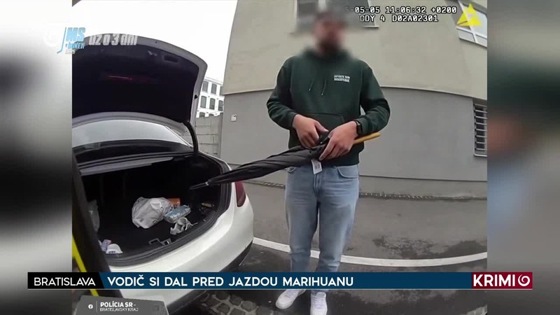 VODIČ SI DAL PRED JAZDOU MARIHUANU