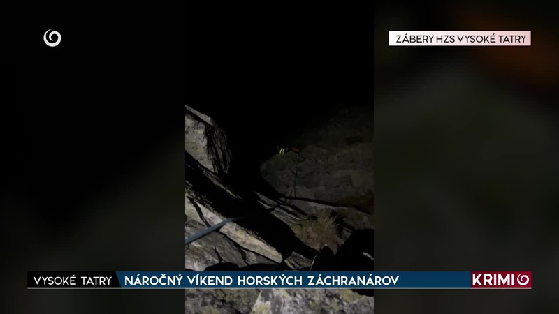 NÁROČNÝ VÍKEND HORSKÝCH ZÁCHRANÁROV