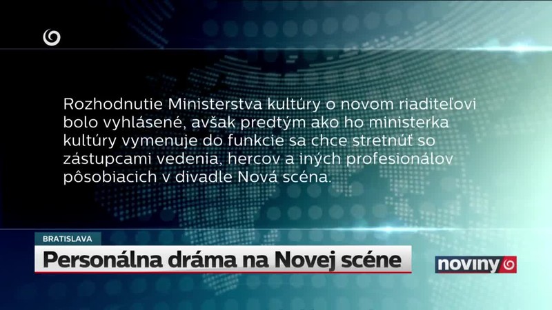 Personálna dráma na Novej scéne
