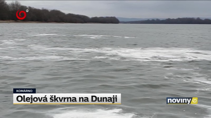 Olejová škvrna na Dunaji