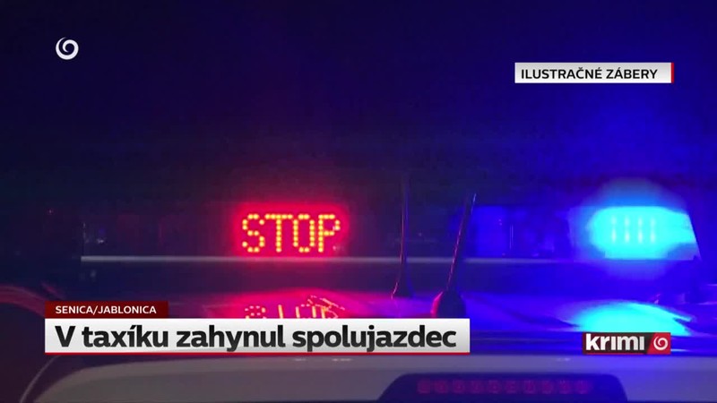 V taxíku zahynul spolujazdec