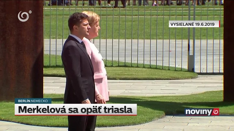 Merkelová sa opäť triasla