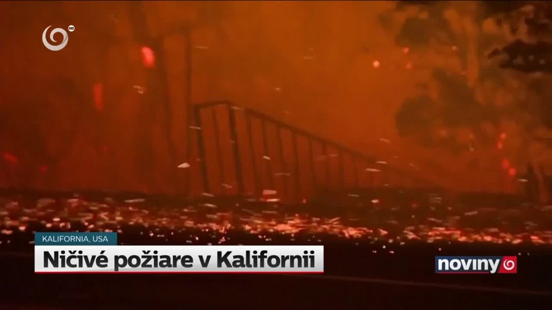 Ničivé požiare v Kalifornii