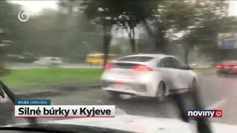 Silné búrky v Kyjeve