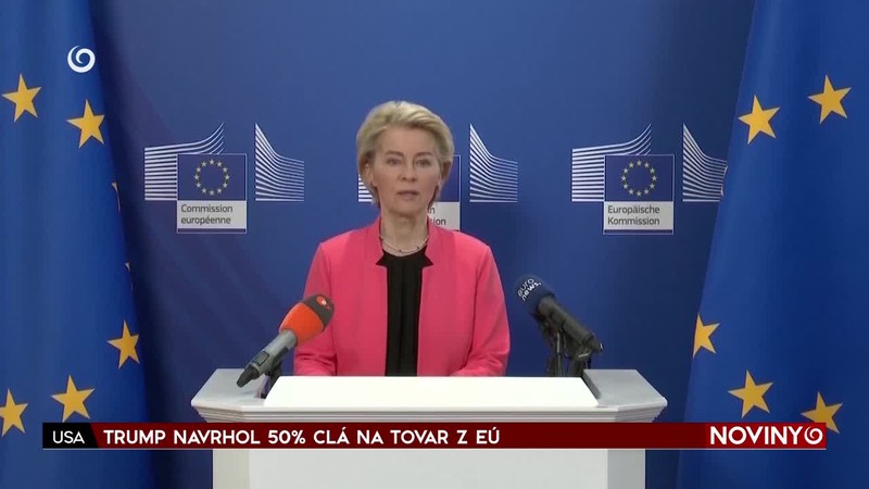TRUMP NAVRHOL 50% CLÁ NA TOVAR Z EÚ