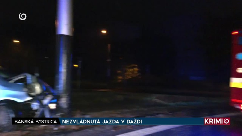 NEZVLÁDNUTÁ JAZDA V DAŽDI