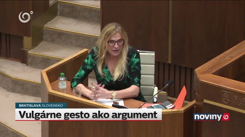 Vulgárne gesto ako argument