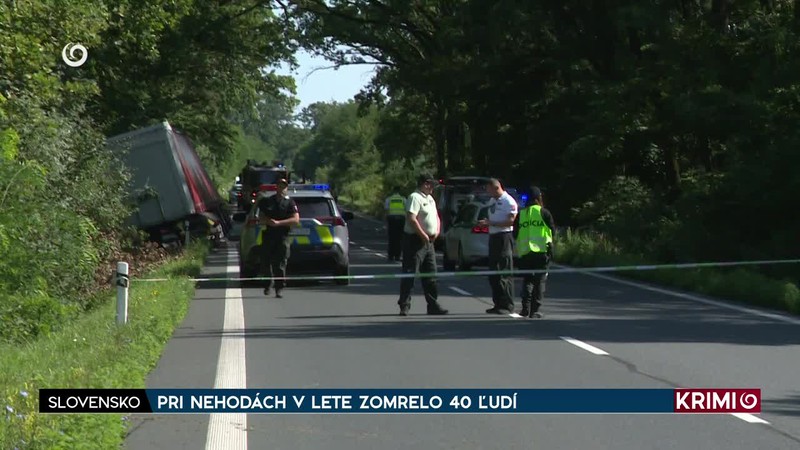 PRI NEHODÁCH V LETE ZOMRELO 40 ĽUDÍ