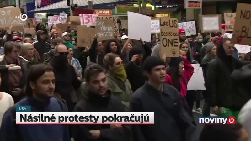 Násilné protesty pokračujú