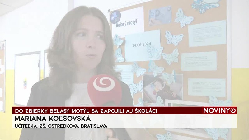 DO ZBIERKY BELASÝ MOTÝĽ SA ZAPOJILI AJ ŠKOLÁCI