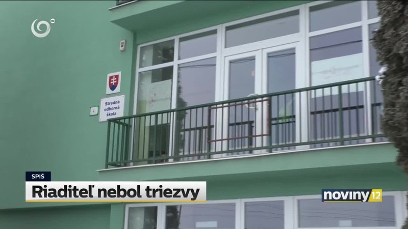 Riaditeľ nebol triezvy