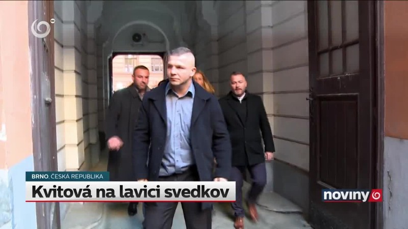 Kvitová na lavici svedkov