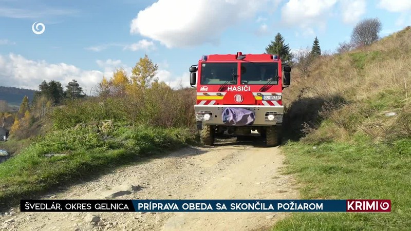 PRÍPRAVA OBEDA SA SKONČILA POŽIAROM