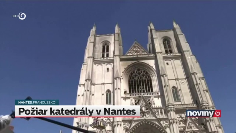 Požiar katedrály v Nantes