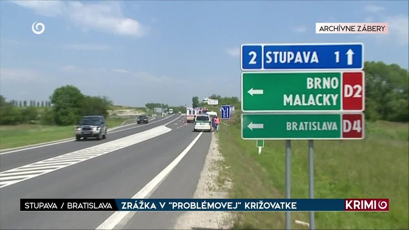 ZRÁŽKA V "PROBLÉMOVEJ" KRIŽOVATKE