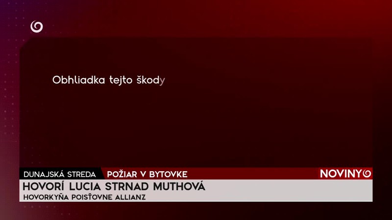 POŽIAR V BYTOVKE