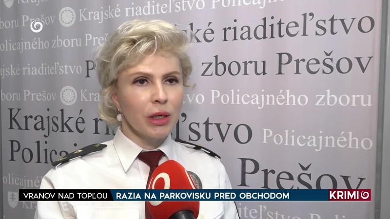 RAZIA NA PARKOVISKU PRED OBCHODOM