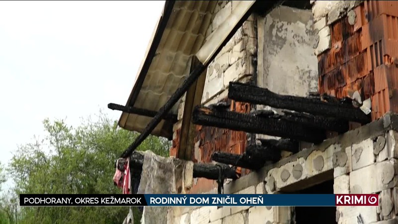RODINNÝ DOM ZNIČIL OHEŇ