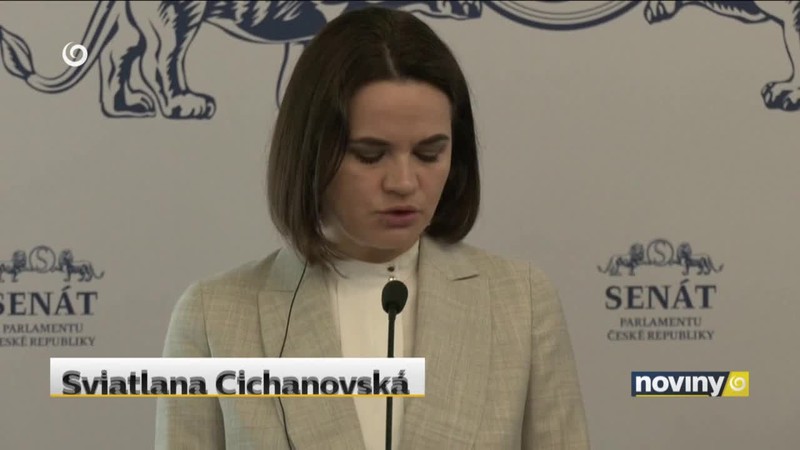 Cichanovská v Prahe