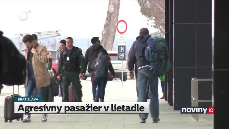 Agresívny pasažier v lietadle
