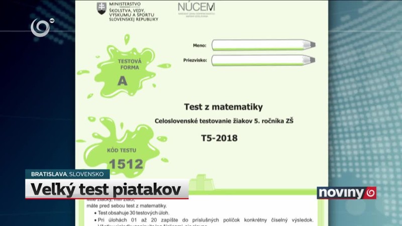 Veľký test piatakov