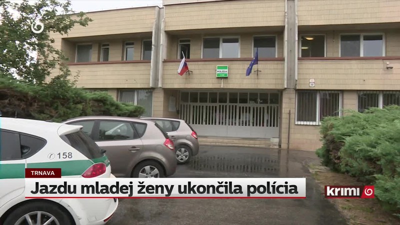 Jazdu mladej ženy ukončila polícia
