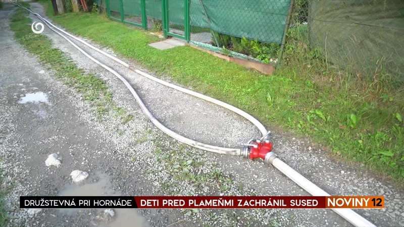 DETI PRED PLAMEŇMI ZACHRÁNIL SUSED