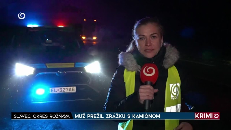 MUŽ PREŽIL ZRÁŽKU S KAMIÓNOM